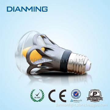 6W 460lm Dimmable Remote phosphor led bulb huizhuo lighting
